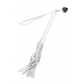 Белая кожаная плеть - 50 см. - Pecado - купить с доставкой в Саратове