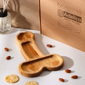 Деревянное блюдо для подачи в форме члена (25 х 16,5 х 1,7 см) - Сима-Ленд - купить с доставкой в Саратове