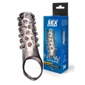 Дымчатая насадка на пенис с выпуклостями - 11 см. - Sex Expert - в Саратове купить с доставкой