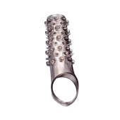 Дымчатая насадка на пенис с шипами и выпуклостями - 12 см. - Sex Expert - в Саратове купить с доставкой