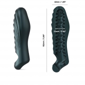 Серая силиконовая насадка на пенис с подхватом Manwan Ryzer - Manwan - в Саратове купить с доставкой