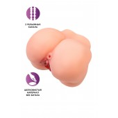 Реалистичный мастурбатор в форме попки с 2 любовными входами - No Name - в Саратове купить с доставкой