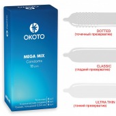 Презервативы OKOTO Mega Mix - 18 шт. - Sitabella - купить с доставкой в Саратове