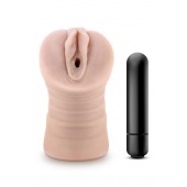 Телесный мастурбатор-вагина Ayumi с вибрацией - Blush Novelties - в Саратове купить с доставкой