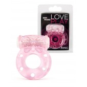 Розовое эрекционное виброкольцо с бабочкой - 1137 - в Саратове купить с доставкой