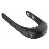 Черное эрекционное виброкольцо на ремешках - Boys of Toys - в Саратове купить с доставкой