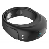 Черное эрекционное виброкольцо на ремешках - Boys of Toys - в Саратове купить с доставкой
