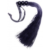 Черная силиконовая плетка - 25,4 см. - Boys of Toys - купить с доставкой в Саратове