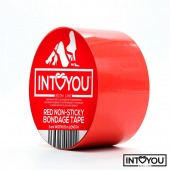 Красный скотч для фиксации Non-Sticky Bondage Tape - 15 м. - Intoyou - купить с доставкой в Саратове