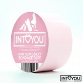 Розовый скотч для фиксации Non-Sticky Bondage Tape - 15 м. - Intoyou - купить с доставкой в Саратове