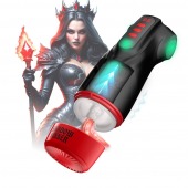 Интерактивный мастурбатор Raven с вакуумом, вибрацией и подсветкой - Shots Media BV - в Саратове купить с доставкой