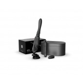 Черная секс-машина с функцией нагрева, насадками и присоской Sesh - Zalo - купить с доставкой в Саратове