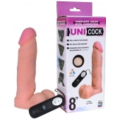 Фаллическая насадка Харнесс UNICOCK 8  с вибрацией - 20 см. - LOVETOY (А-Полимер) - купить с доставкой в Саратове