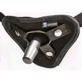 Страпон с 2 насадками и вибрацией UniStrap - 20 и 18 см. - LOVETOY (А-Полимер) - купить с доставкой в Саратове