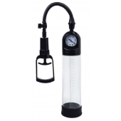 Чёрная вакуумная помпа A-toys с манометром и прозрачной колбой - A-toys - в Саратове купить с доставкой