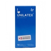 Классические презервативы Unilatex Natural Plain - 12 шт. + 3 шт. в подарок - Unilatex - купить с доставкой в Саратове