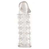 Гелевая прозрачная насадка с шипами - 12 см. - Toyfa Basic - в Саратове купить с доставкой