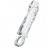 Прозрачная насадка с петлёй для фиксации - 14 см. - ToyFa - в Саратове купить с доставкой