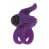 Эрекционное кольцо с подхватом мошонки и стимуляцией клитора Bullet Lastic Ring - Adrien Lastic - в Саратове купить с доставкой