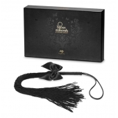 Чёрная плётка Lilly Whip Bijoux - Bijoux Indiscrets - купить с доставкой в Саратове