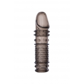 Дымчатая закрытая насадка ToyFa XLover с чешуйками и пупырышками - 13,5 см. - ToyFa - в Саратове купить с доставкой