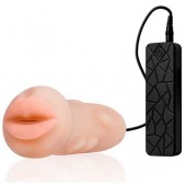 Мастурбатор-ротик с вибрацией REALSTUFF VIBRATING MASTURBATOR MOUTH - Dream Toys - в Саратове купить с доставкой
