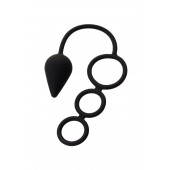 Тройное эрекционное кольцо с анальным хвостом Drop M-size - Erotist Adult Toys - в Саратове купить с доставкой