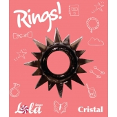 Чёрное эрекционное кольцо Rings Cristal - Lola Games - в Саратове купить с доставкой