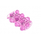 Розовая насадка на пенис Rings Armour - Lola Games - в Саратове купить с доставкой