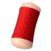 Двухсторонний мастурбатор JOS  NADIN в красном цилиндре - JOS - в Саратове купить с доставкой