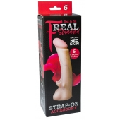 Телесная насадка REAL Standard с усиками на основании - 19 см. - LOVETOY (А-Полимер) - купить с доставкой в Саратове