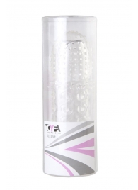 Прозрачная закрытая гелевая насадка - 13,5 см. - Toyfa Basic - в Саратове купить с доставкой