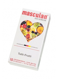 Жёлтые презервативы Masculan Ultra Tutti-Frutti с фруктовым ароматом - 10 шт. - Masculan - купить с доставкой в Саратове