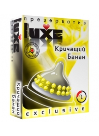 Презерватив LUXE  Exclusive  Кричащий банан  - 1 шт. - Luxe - купить с доставкой в Саратове