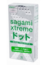 Презервативы Sagami Xtreme Type-E с точками - 10 шт. - Sagami - купить с доставкой в Саратове