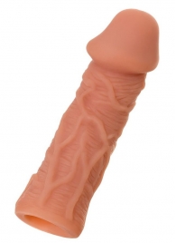 Телесная реалистичная насадка KOKOS Extreme Sleeve 05 с дополнительной стимуляцией - 12,7 см. - KOKOS - в Саратове купить с доставкой