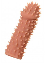 Телесная реалистичная насадка KOKOS Extreme Sleeve 07 с дополнительной стимуляцией - 12,7 см. - KOKOS - в Саратове купить с доставкой