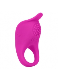 Ярко-розовое эрекционное виброкольцо Silicone Rechargeable Teasing Enhancer - California Exotic Novelties - в Саратове купить с доставкой