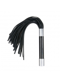 Черная плеть Easytoys Flogger With Metal Grip - 38 см. - Easy toys - купить с доставкой в Саратове