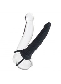 Насадка на пенис Silicone Love Rider Dual Penetrator для двойного проникновения - 14 см. - California Exotic Novelties - в Саратове купить с доставкой