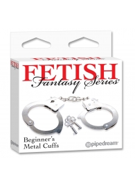 Металлические наручники Beginner s Metal Cuffs - Pipedream - купить с доставкой в Саратове