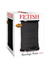 Черная веревка для связывания Bondage Rope - 60,9 м. - Pipedream - купить с доставкой в Саратове