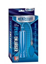 Синяя вакуумная помпа MENZSTUFF PENIS ENLARGER - Dream Toys - в Саратове купить с доставкой