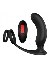 Черный массажер простаты REMOTE P-PLEASER - Dream Toys - в Саратове купить с доставкой