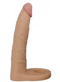 Телесная насадка-фаллоимитатор для двойного проникновения - 17 см. - Lovetoy - купить с доставкой в Саратове