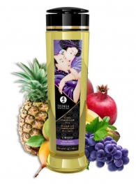 Массажное масло Libido Exotic Fruits с ароматом экзотических фруктов - 240 мл. - Shunga - купить с доставкой в Саратове