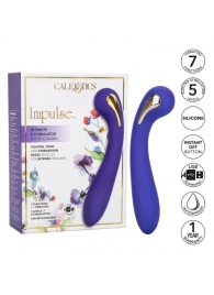 Фиолетовый вибромассажер с электростимуляцией Intimate Estim Petite G Wand - 19 см. - California Exotic Novelties - купить с доставкой в Саратове