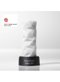 Белый 3D мастурбатор POLYGON - Tenga - в Саратове купить с доставкой