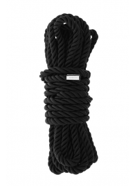 Черная веревка для шибари DELUXE BONDAGE ROPE - 5 м. - Dream Toys - купить с доставкой в Саратове