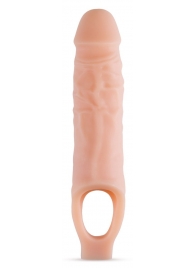 Телесный реалистичный фаллоудлинитель 9 Inch Silicone Cock Sheath Penis Extender - 22,86 см. - Blush Novelties - в Саратове купить с доставкой